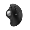 Logitech Ergo M575S Wireless Bluetooth Trackball Mouse - Black Silver Ball | Easy thumb control, precise and smooth tracking, Bluetooth and includes Logi Bolt USB receiver, PC Mac compatible - color: Black + Silver Ball