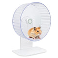 Silent Hamster Wheels - Syrian Hamster Wheel, Hamster Wheel Car, 8.7 Inch Hamster Wheel, Fully Transparent, Height Adjustable, Quiet Wheels for Various Small Animals (Medium)