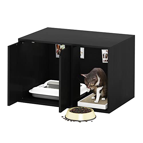 Furinno Peli Litter Box Enclosure, Small, Americano - color: Americano, size: Small