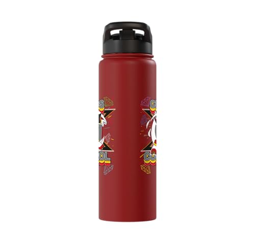 Sonic the Hedgehog - Shadow the Hedgehog "Chaos Control" Stainless Steel Insulated Water Bottle - color: Red