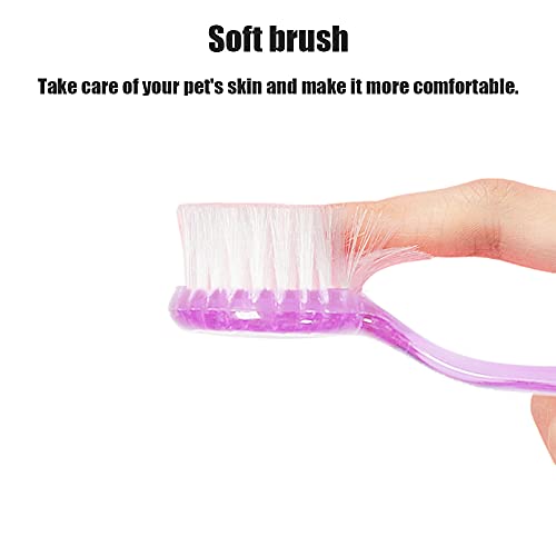 2 Pack Hamster Brush, Guinea Pig Massage Combs, Hedgehog Supplies - color: Purple