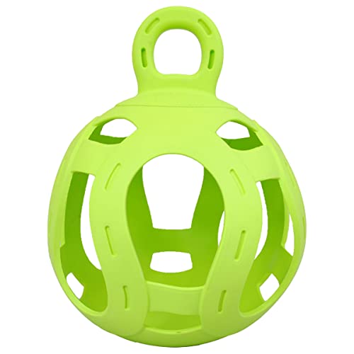 Horsemen's Pride Jolly Hay Ball Stall Toy for Horses, Green | Fill with hay and treats to reduce stall boredom, provides mental stimulation and slow feeding enrichment for horses
