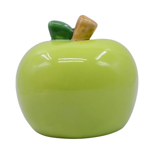 Cute Ceramic Hamster Hideout Habitats Syrian Dwarf Hamster Hide Hideaway House Cozy Bed Mini Chinchilla Gerbils Mice Hut Small Animals Sand Bath Cave Cage Accessories (Green)