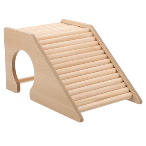 Hamster Climbing Ladder Wooden Hamster Toys Small Pets Hideout Cage Accessory for Gerbils Mice Chinchillas Smooth Polished Surface 6.49 X 4.13 X 3.54 in