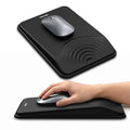 TECKNET Ergonomic Mouse Pad with Wrist Rest, Comfortable Relieves Pain | Built-in Memory Foam and Ergonomic Slope Design Relieves Carpal Tunnel Syndrome Pain, Mousepad for Office Gaming - color: Black