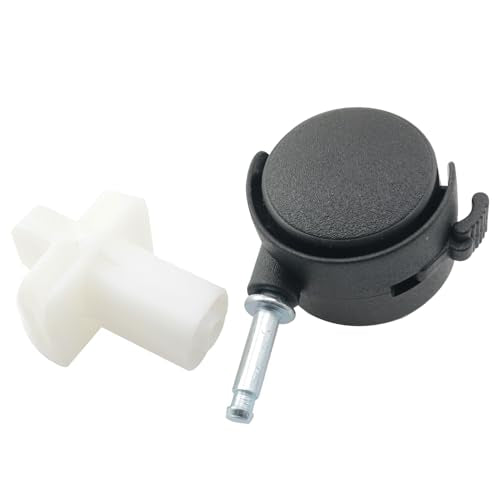 4PCS Universal Replacement Pet Cage Casters Universal Wheel for Guinea Pig Cages for Wire Playpen Cages Kitten Cages Small Animal Cages Rabbit Cages Hamster Ferret Cages White