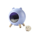 TUTU&LELE Hamster Hideout Space Elf Nest, Tiny House Bed with Round Plush Pad for Hamsters, Mice, Gerbils to Sleep & Play (Purple) - color: Purple