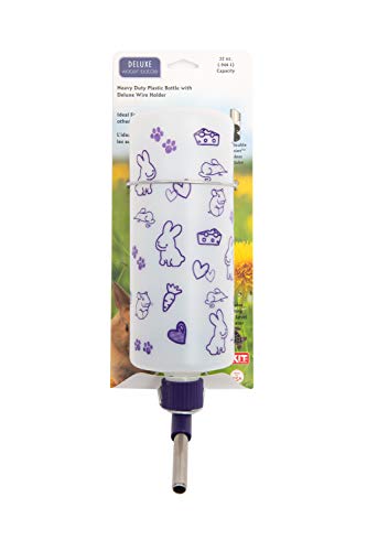 Lixit 32oz Weather Resistant Water Bottles with Heavy Duty Mount for Rabbits and Ferrets (Rabbits) - size: 32 ounces