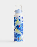 Drib 24oz Insulated Water Bottle, FIFA World Cup 2026 Edition – Performance Stainless Steel Insulated Bottle with Quiet Leak-Proof Straw Lid (Philadelphia - City Poster) - color: Philadelphia - City Poster