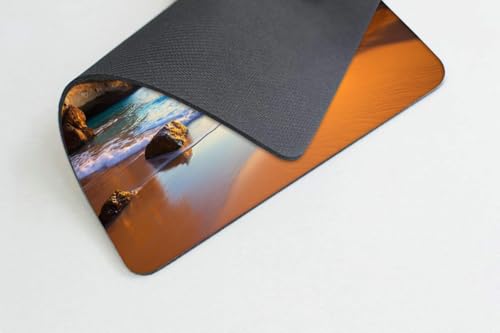 Sunset at The Beach Mouse pad Customized Mousepad Non-Slip Rubber Base Mouse Pads for Computers Laptop Office Desk Accessories Mouse pad - color: Sunset at the beach