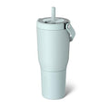 BrüMate Resa 35oz 100% Leakproof Travel Tumbler w/Handle & Straw | Flexible SoftSip Straw | Silicone Sleeve for Durability | Stainless Steel | Cup Holder & Travel Friendly Water Bottle (Blue Agave) - color: Blue Agave, size: 35 oz