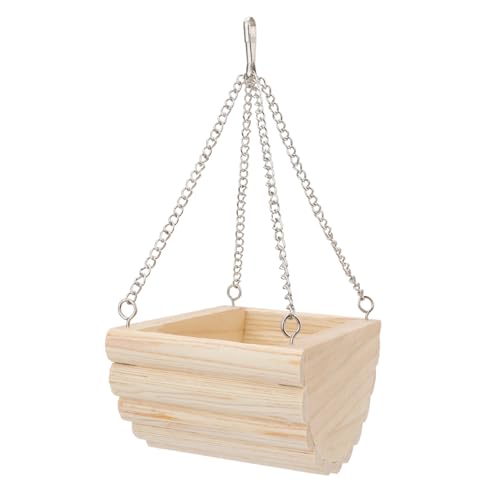 Hypeety Wooden Hamster Swing Toy for Dwarf Hamster Gerbil Rat Mouse Mice Small Animla Cage Perch Stand Toy - color: Swing