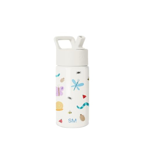 Simple Modern Kids Water Bottle & Toddler Cup | 14oz | Cute Critters | Insulated Stainless Steel Toddler Water Bottle, Kids Tumbler with Straw | Spill Proof for School, Girls, Boys | Cute Critters - color: -Cute Critters, size: 14 Ounces