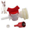 Rabbit Watering System Bucket Connector kit with 5/16'' Barb,Bulkhead Fitting,Mesh Washer, Hole Saw (for ID 5/16’’ Hose)