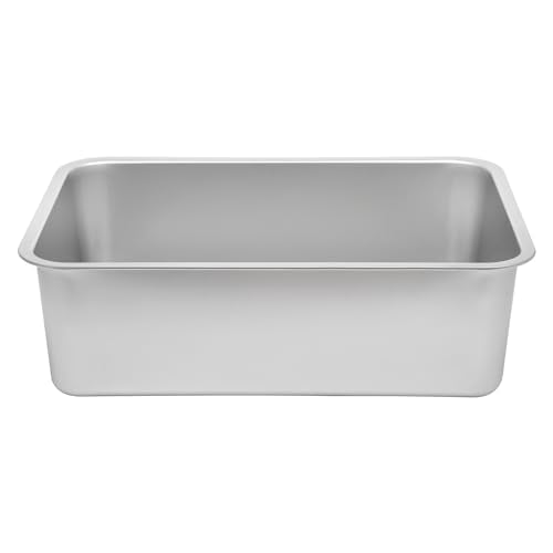 Kichwit Stainless Steel Cat Litter Box with High Sides Easy to Clean, Smooth Surface, Rust Resistant, 19.8" x 13.8" x 10" (with Lid) - size: 19.8" L x 13.8" W x 10" H (with Lid)