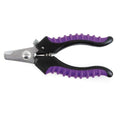 Master Grooming Tools Ergonomic Pro Nail Clippers — Stainless Steel Clippers for Trimming Pet Nails - Purple, Small, 5⅛" - size: Small