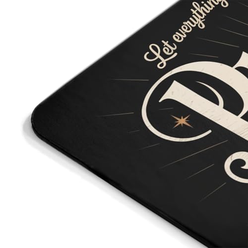 Christian Mouse Pad Let Everything that Has Breath Praise The Lord Psalm 150:6 Mousepad with Bible Verse Non-Slip Rubber Base Desk Mat Gift for Believers Religious Office Decor Faith Scripture - color: Christian