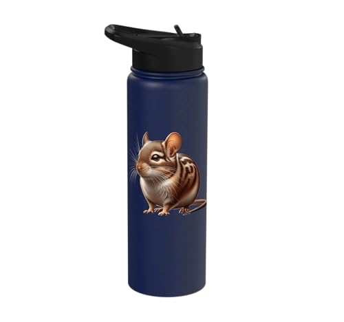 Degu Design Stainless Steel Insulated Water Bottle - color: Navy Blue