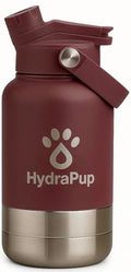32oz Insulated Dog Water Bottle – Stainless steel, leakproof travel jug keeps water cold. Includes pet bowls, perfect for hiking, camping, and outdoor adventures with your dog (Mauve) - color: Mauve