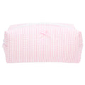 PAZIMIIK Cozy Makeup Bag for Women,Zipper Cosmetic Pouch,Stripe Ballet Pink | Soft Cosmetic Organizer for Makeup,Skincare,Toiletries,Daily Beauty Essentials,Purse,On-the-Go,Bridesmaid Gifts - color: Stripe Ballet Pink