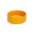 SPUNKYJUNKY 13.5OZ Ceramic Dog and Cat Bowl, Modern Cute Weighted Food Water Bowl for Replacement Yellow (1 Pack) - color: Yellow, size: 1.7 CUPS