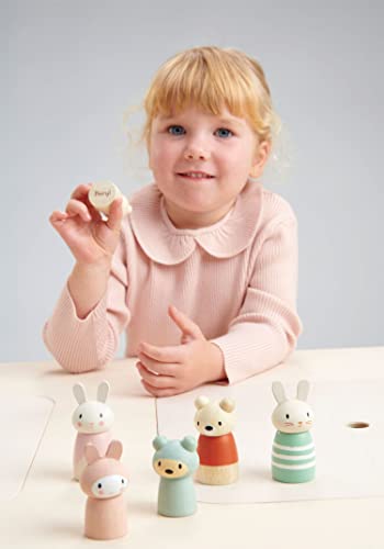 Tender Leaf Toys - Bear Tales - Wooden Dollhouse Add-on Dolls Playset, Figures of 3 Pcs Bear Family for Children - Inspires Endless Imaginative Play - Age 3+