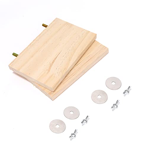4Pcs Pet Wooden Platform Stand Rectangular Springboard Toy for Hamster
