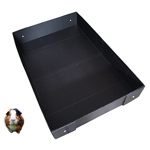 Corrugated Plastic Cage Liner Base for Guinea Pig C&C Cage - for use with 13.8" Grids ONLY! NOT Measured by Feet- Used with Grid Cages for Guinea Pigs, Hedgehogs, and Rabbits (2x5, Black) - color: Black, size: 69"L x 27.5"W (2x5 Grids)