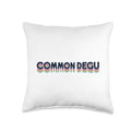 Retro Rat Rodent Shrub Rat Ordinary Degu Throw Pillow - size: 16x16
