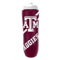 Party Animal NCAA Squeeze Bottle, 32 oz, Texas A&M Aggies | Slim, lightweight BPA-free sports water bottle with quick-flow squeeze; fits backpacks & cup holders for kids or adults - style: Texas A&M Aggies