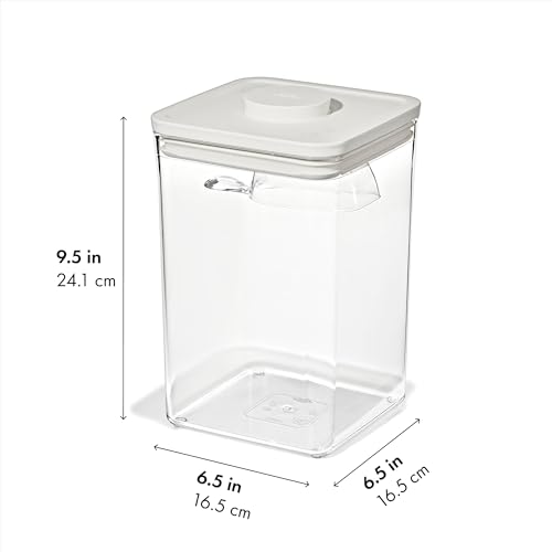 OXO Pet POP Container with Scoop — 4.4 Qt/4.2 L - color: Whisker Gray, size: 4.4 Qt