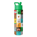 Simple Modern Minecraft Water Bottle with Straw | 30oz | Mashup | Summit Stainless Steel Water Bottles, Insulated Metal Cup | Leak Proof for School, Gym, Travel, Sports | Minecraft Mashup - color: Minecraft: Mashup, style: 30oz Water Bottle