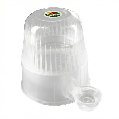 Pet Water Dispenser for Dogs and Cats, 67.6 oz – Gravity-Fed Water Bowl for Clean Drinking, Prevents Wet Fur, BPA-Free Polypropylene, (Clear) - color: Clear
