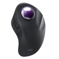 Nulea M505A Wireless Trackball Mouse Ergonomic 44mm Index Finger Control | Rechargeable rollerball mouse with 5 DPI levels,Bluetooth connection,smooth tracking,compatible with PC Mac Windows-Purple - color: C-Purple