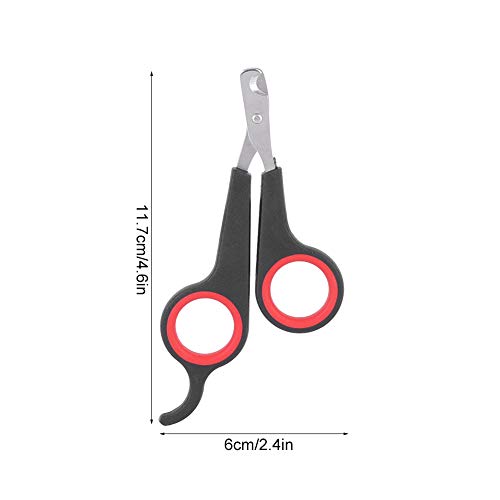 YUYTE Parrot Wing Clippers, Solid Stainless Steel Bird Nail Clipper, Bird Nail Clipper 4.6X2.4X0.2In Animal Rope Thick for Soft Paddle for Tools