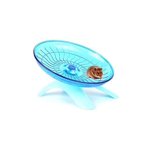 Plastic Hamster Wheel - Silent Running Exercise Wheel for Syrian Hamster, Hedgehog, Gerbils, Mice, Guinea Pig, Chinchilla, Small Animals, Pets, 7 Inch