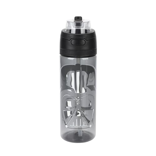 Bioworld Star Wars: Episode IV - A New Hope Darth Vader 24 oz Plastic Water Bottle for School and Adventure - color: Star Wars Darth Vader Black