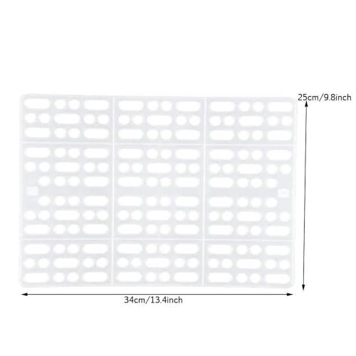 Hamiledyi Rabbit Feet Pad Hole Leak Water Design for Plastic Bunny Cage Mat Foot Resting Pads (1 Pink +1 White +1 Blue) - color: 1 pink +1 white +1 blue