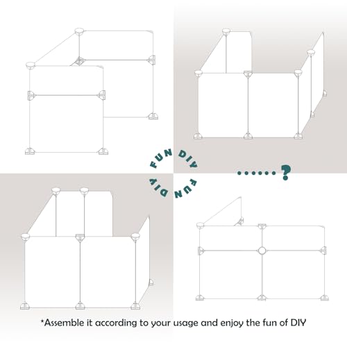 MEEXPAWS Cat Litter Box Enclosure, Splash Guard, Pee Shield High Walls | Large Plastic Sheets Easy to Clean, Litter Containment, Litter Box Privacy Screen and Wall Protector, Light Weight - size: L - L18.9"×W18.9"×H20.3"