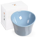 Elevated Cat Bowls for Water – Whisker & Neck Fatigue Shallow Cat Dishes – Raised Bowl for Indoor Cats – Vet-Recommended Height, Modern Pedestal Design – Non-Slip & Dishwasher-Safe – 8 oz Powder Blue - color: Powder Blue