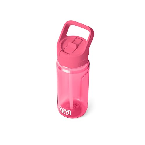 YETI Yonder 600 ml/20 oz Water Bottle with Yonder Straw Cap, Tropical Pink - color: Tropical Pink, size: 20 Ounces