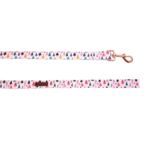 Dog Leash, Christmas Dogs Leashs Pink Christmas Tree Print Adjustable Dog Leash for X-Small Boys and Girls Dogs - color: Christmas Tree, size: X-Small (Pack of 1)
