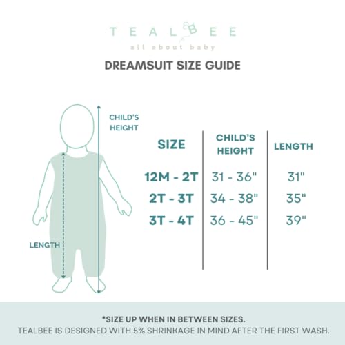 Dreamsuit Walker Toddler Sleep Sack with Feet and Legs, 3T-4T | 70% Rayon Made from Bamboo, 30% Organic Cotton, 0.8 TOG Summer, 2-Way Zipper, Buttery Soft Wearable Blanket, Cactus - color: (0.8 Tog) Croissant, size: 3-4T