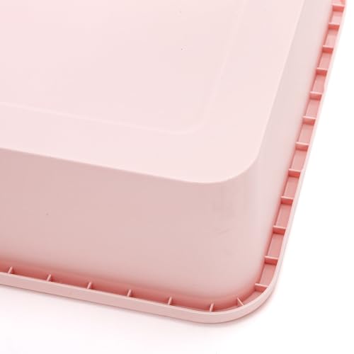 Hiceeden 7 Pack Small Kitten Litter Box with Scoops, 13.9 x 9.8 x 3 Inch Plastic Cat Litter Box, Colorful Open Litter Tray Travel Toilet for Rabbit, Hamster, Guinea Pig, Hedgehog, Easy to Clean