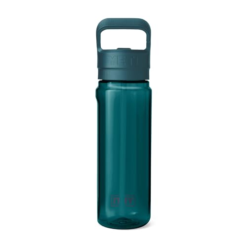 YETI Yonder 750 ml/25 oz Water Bottle with Yonder Straw Cap, Agave Teal - color: Agave Teal, size: 25 Ounces