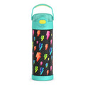 THERMOS FUNTAINER Water Bottle with Spout, 16oz, Lightning Bolt Girl | Kids Stainless Steel Insulated Water Bottle, Keeps Drinks Cold Longer for School & Play, BPA-Free - color: Lightning Bolt Girl, size: 16 Ounces