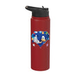 Sonic the Hedgehog 35th Anniversary Emerald Legacy Stainless Steel Insulated Water Bottle - color: Red