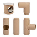 Niteangel Creative & Composable Hamster Tunnel - DIY & Build Unique Tube Burrow as Hideout for Small Sized Animals Like Hamsters Mouse Gerbils Mice (Whole Tunnel Set - Raw) - size: Whole Tunnel Set - Raw