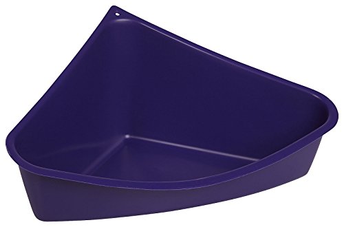 Lixit Corner Litter Pan for Ferrets, Rabbits, Rats, Guinea Pigs and Other Small Animals. (Blue Pack of 1)