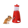 Litewoo 2 in 1 Hamster Water Bottle, Automatic Drinker and Cabin Fits Syrian Dwarf Hamster Mouse Gerbil Mice Chinchilla Small Animal (Red) - color: Red